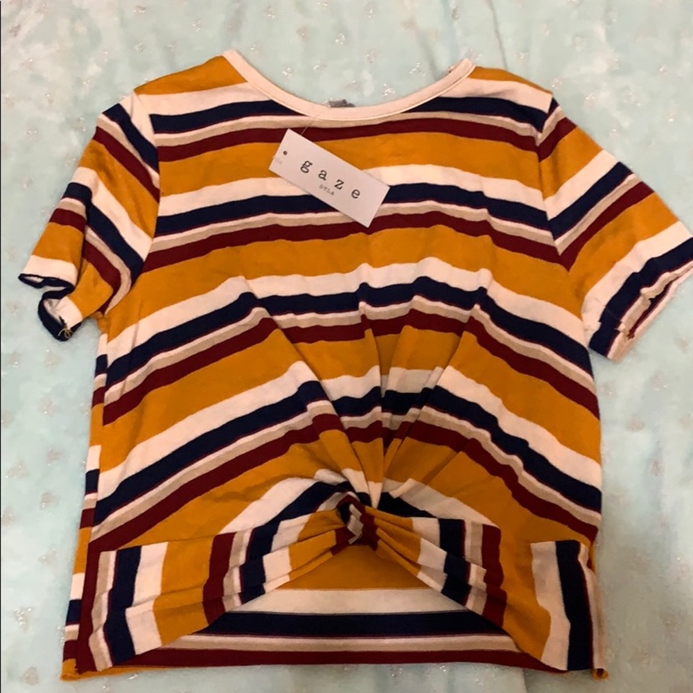 Striped crop top